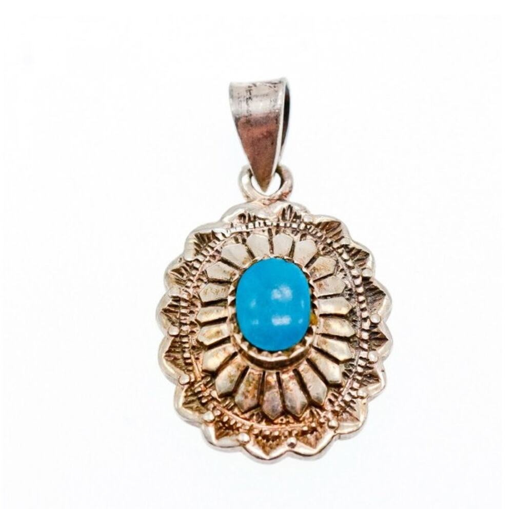 925 Sterling Silver Turquoise Pendant